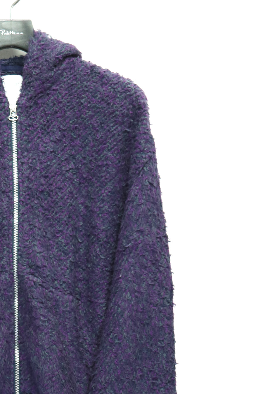 fluss  teddy zip up hoodie(PURPLE MIX)