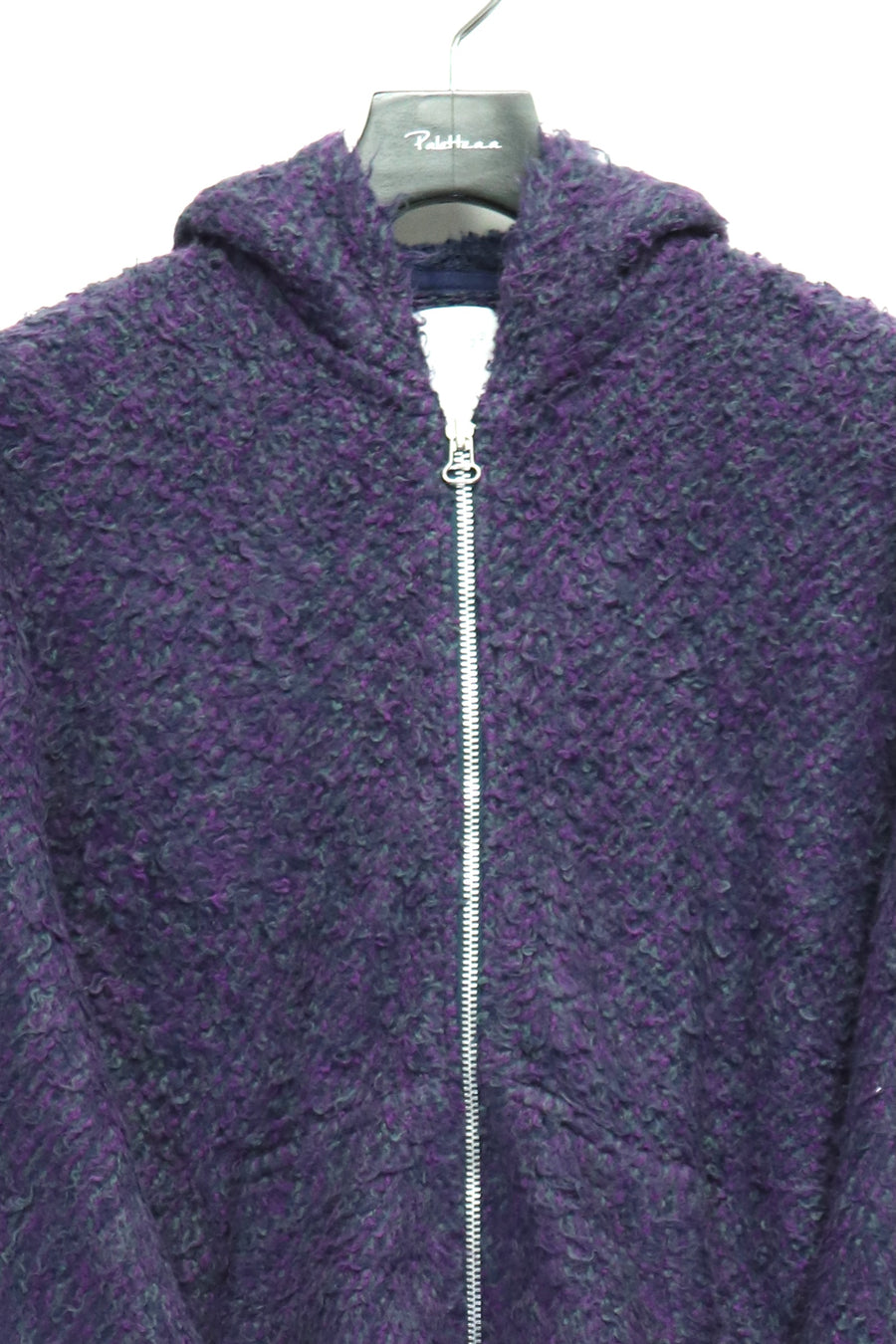 fluss  teddy zip up hoodie(PURPLE MIX)