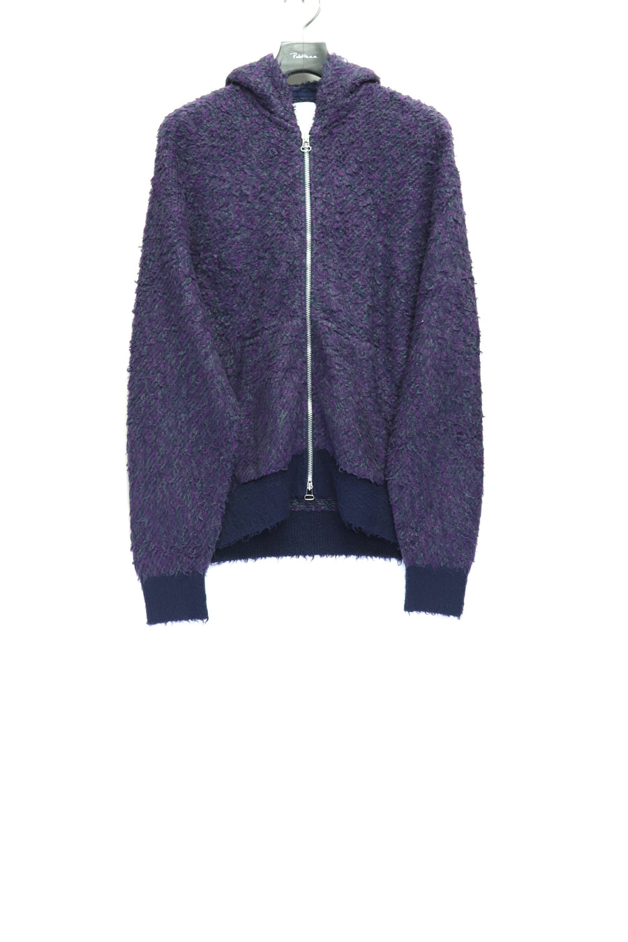 fluss  teddy zip up hoodie(PURPLE MIX)