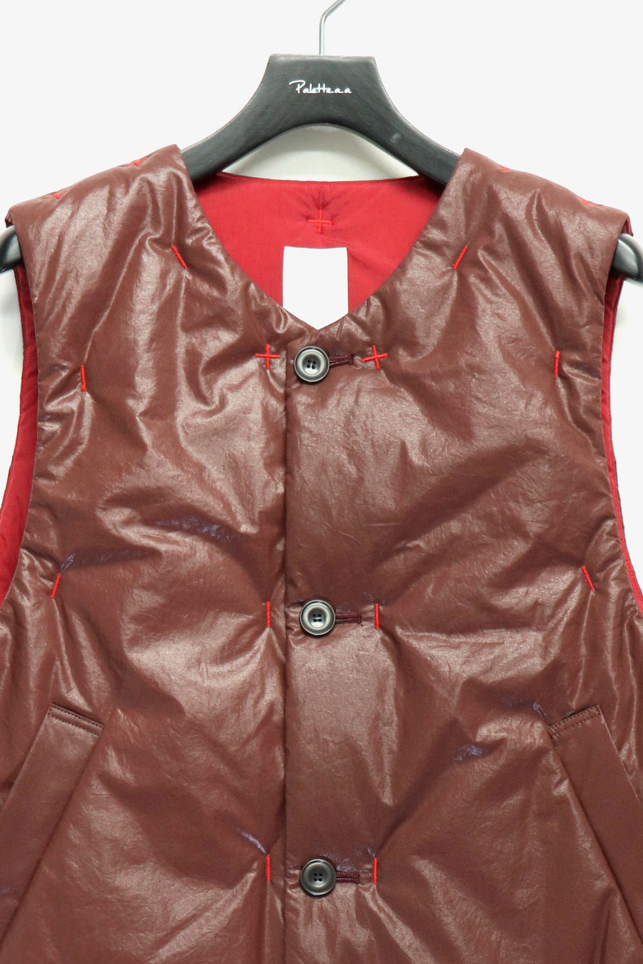 fluss  padded glossy vest