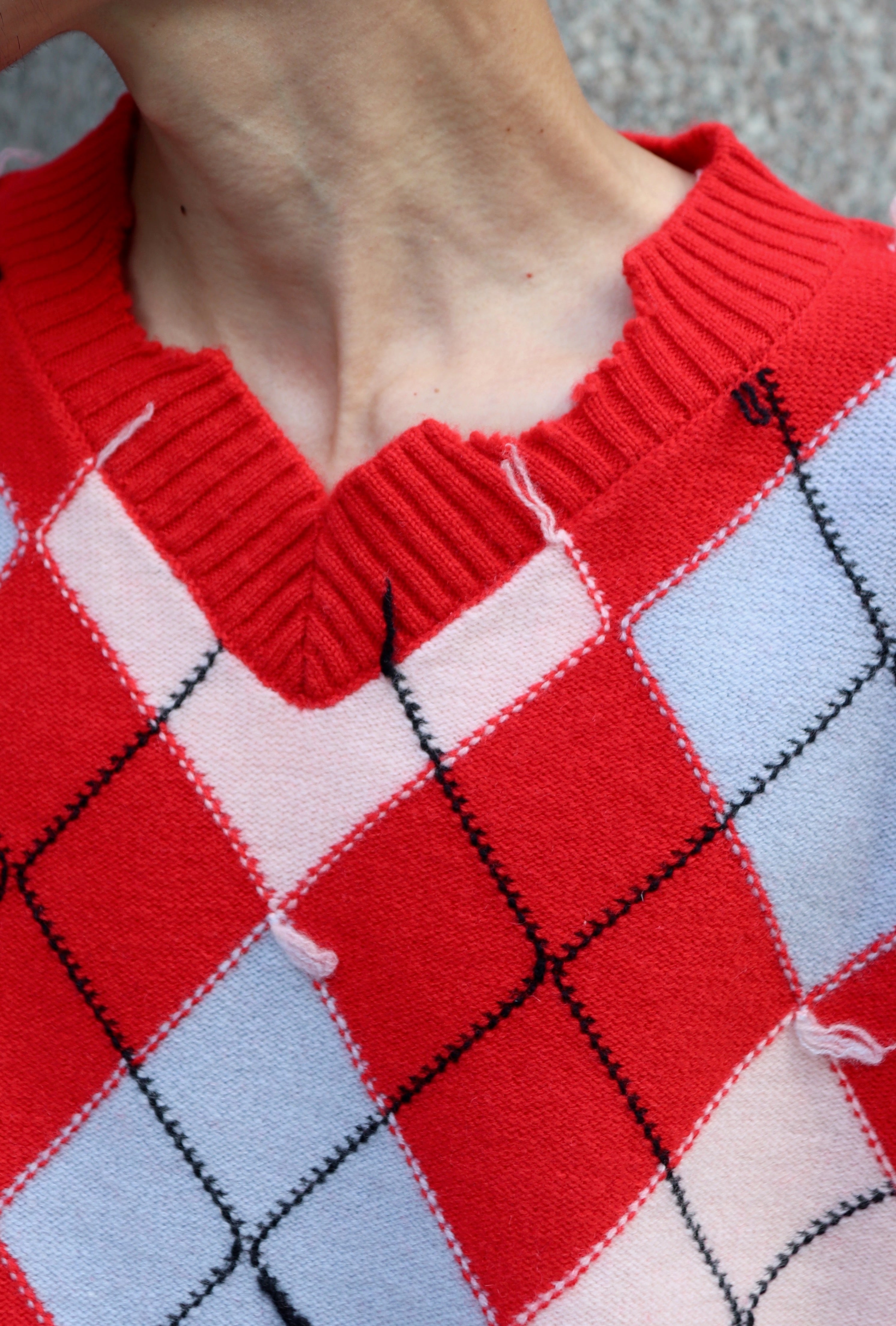 最安値 MASU DIAMOND SCRAPED SWEATER 48 MASU / DIAMOND SCRAPED SWEATER | POETRY