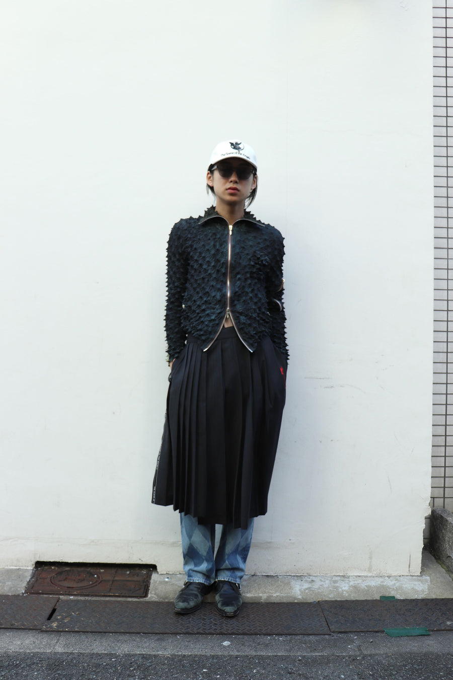MASU(エムエーエスユー)のSPIKY FLIGHT JACKET SMOKE BLACKの通販