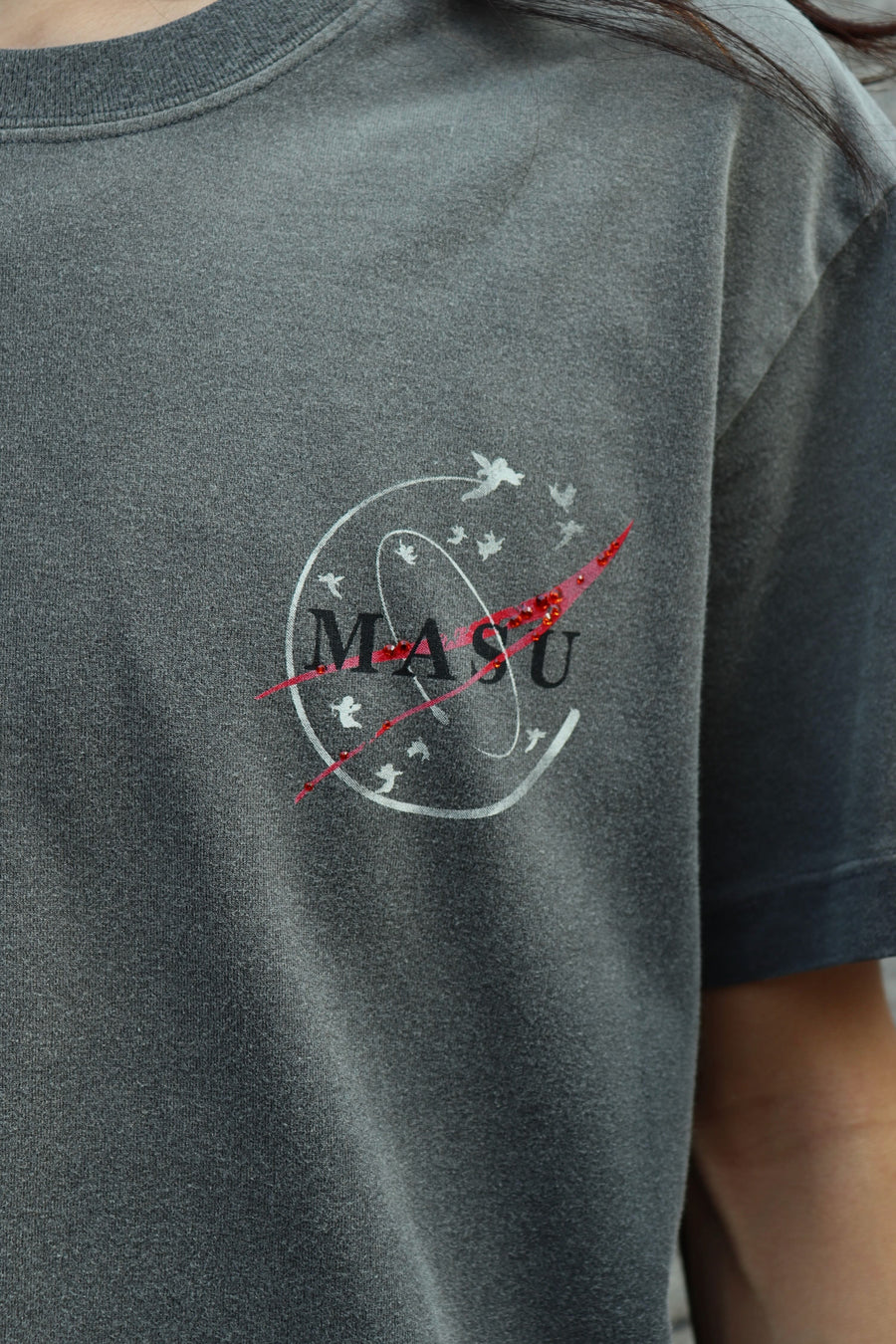 MASU(エムエーエスユー)のWASTED EXPLORER CREW T-SHIRT BLACKの通販 