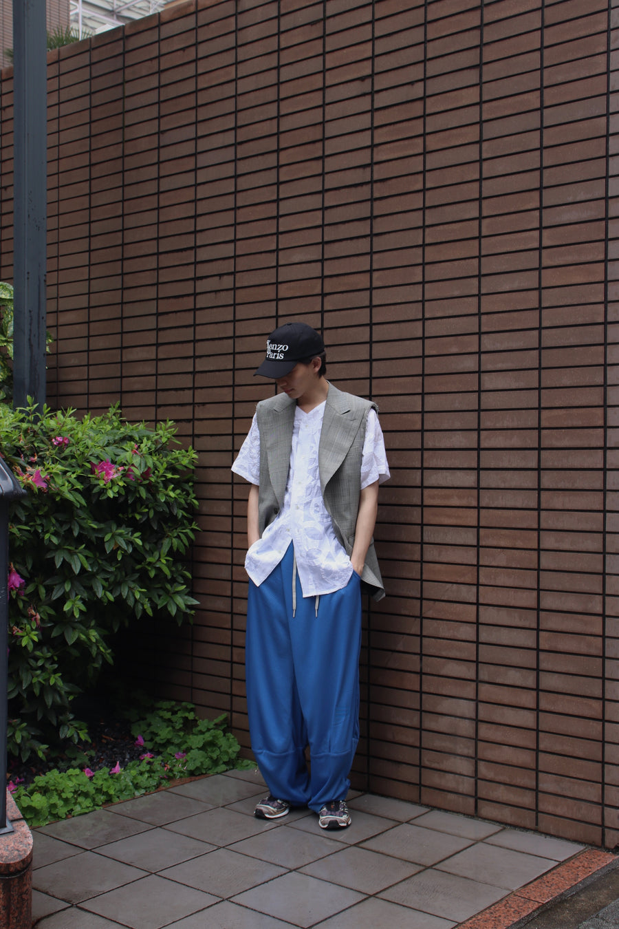 NAMESAKE  LAMAR CARROT WIDE TROUSERS(CYBER BLUE)