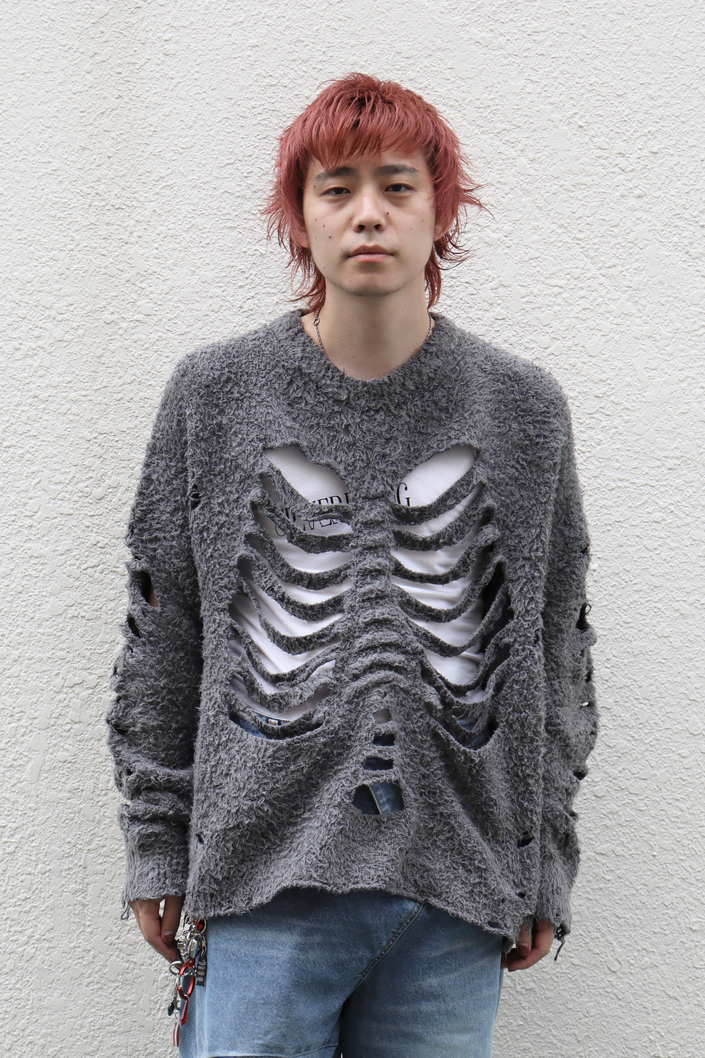 トップス doublet RIBCAGE KNIT PULLOVER IMG_8306_7d991cc6-02b6-4524-