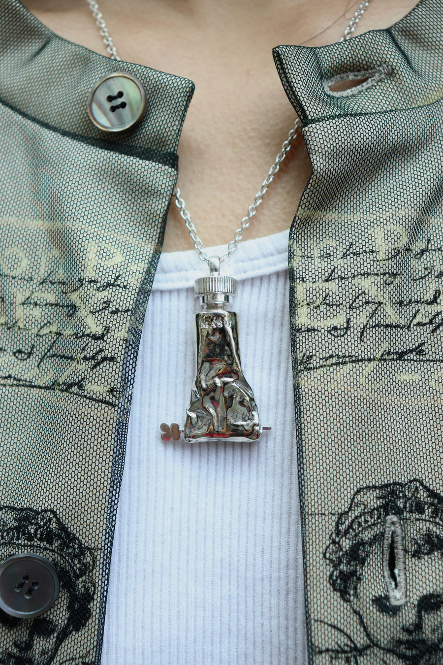 MASU(エムエーエスユー)のTUBE NECKLACE SILVERの通販｜PALETTE art