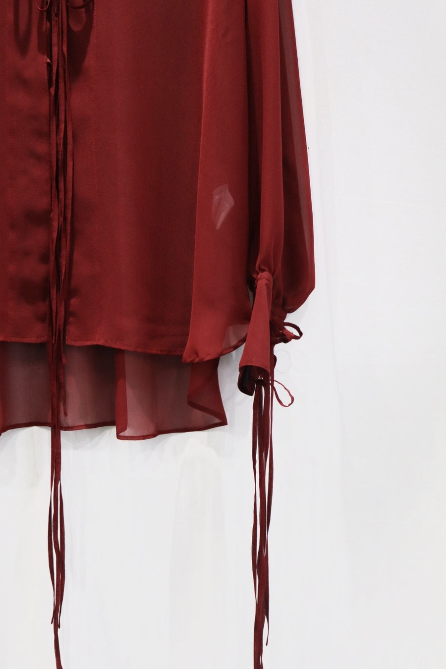 SUGARHILL  SHEER CORDED SHIRTS(RED)