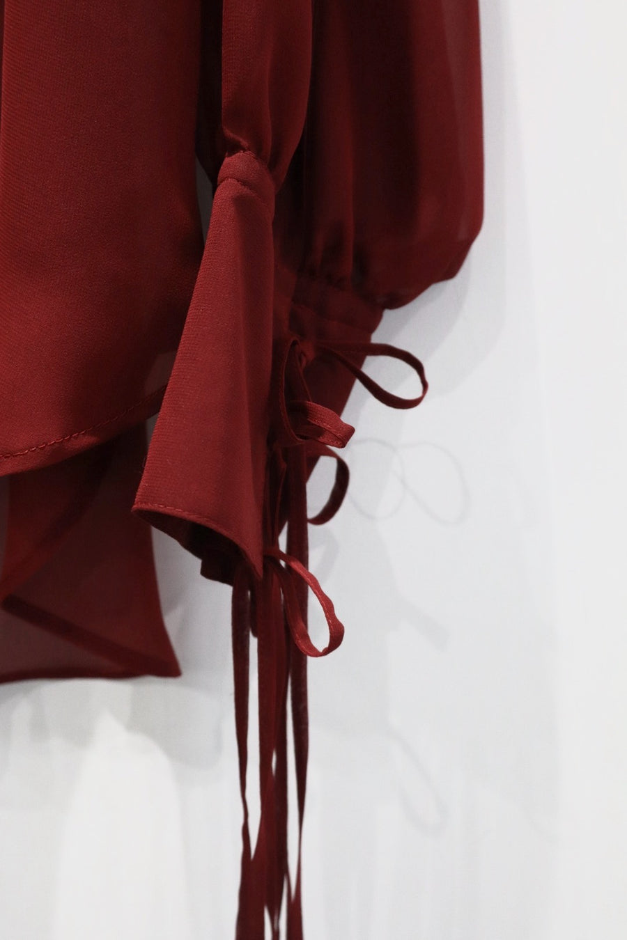 SUGARHILL  SHEER CORDED SHIRTS(RED)