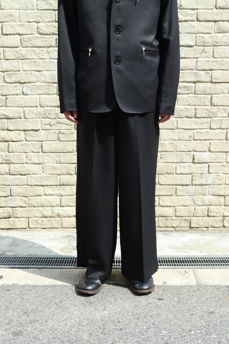 MASU(エムエーエスユー)のTUCKED WIDE TROUSERS BLACKの通販｜PALETTE