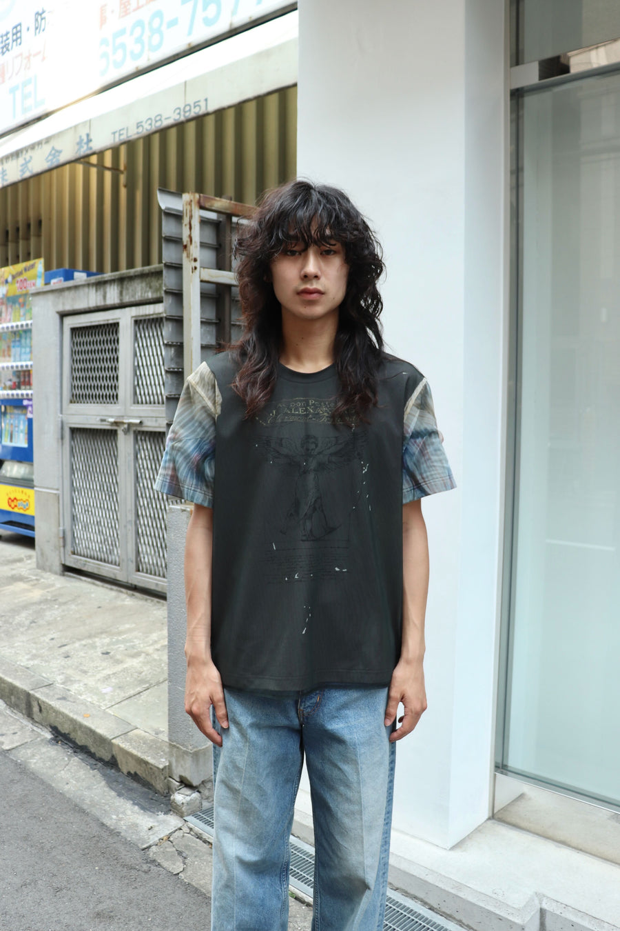 MASU(エムエーエスユー)のANGEL DIAGRAM LAYERED T-SHIRT BLACKの通販