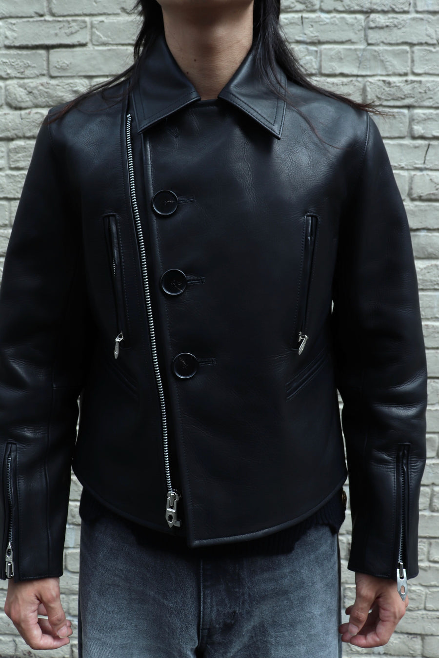 MASU  CLASSIC MOTORCYCLE LEATHER JACKET