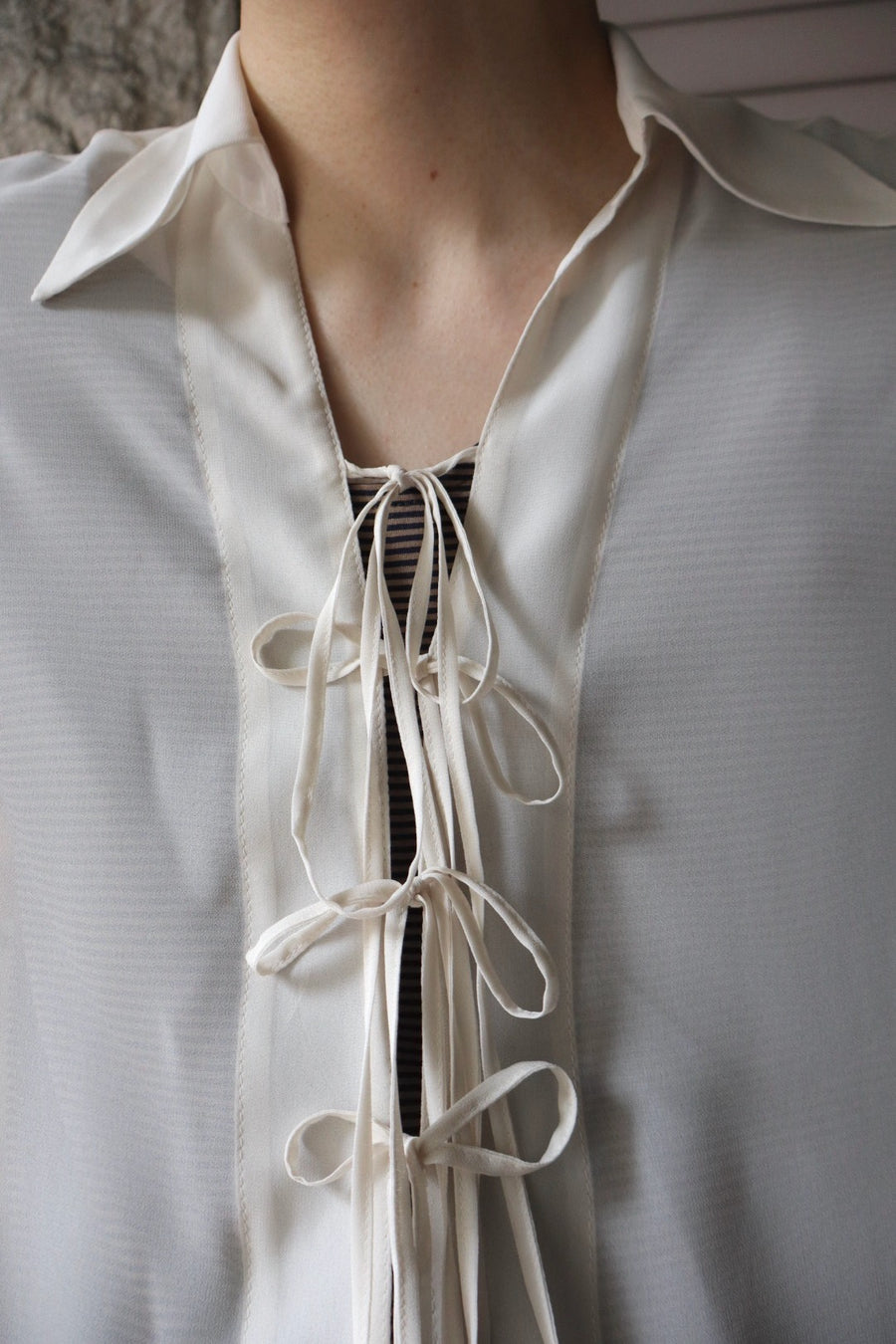 SUGARHILL  SHEER CORDED SHIRTS(ECRU)