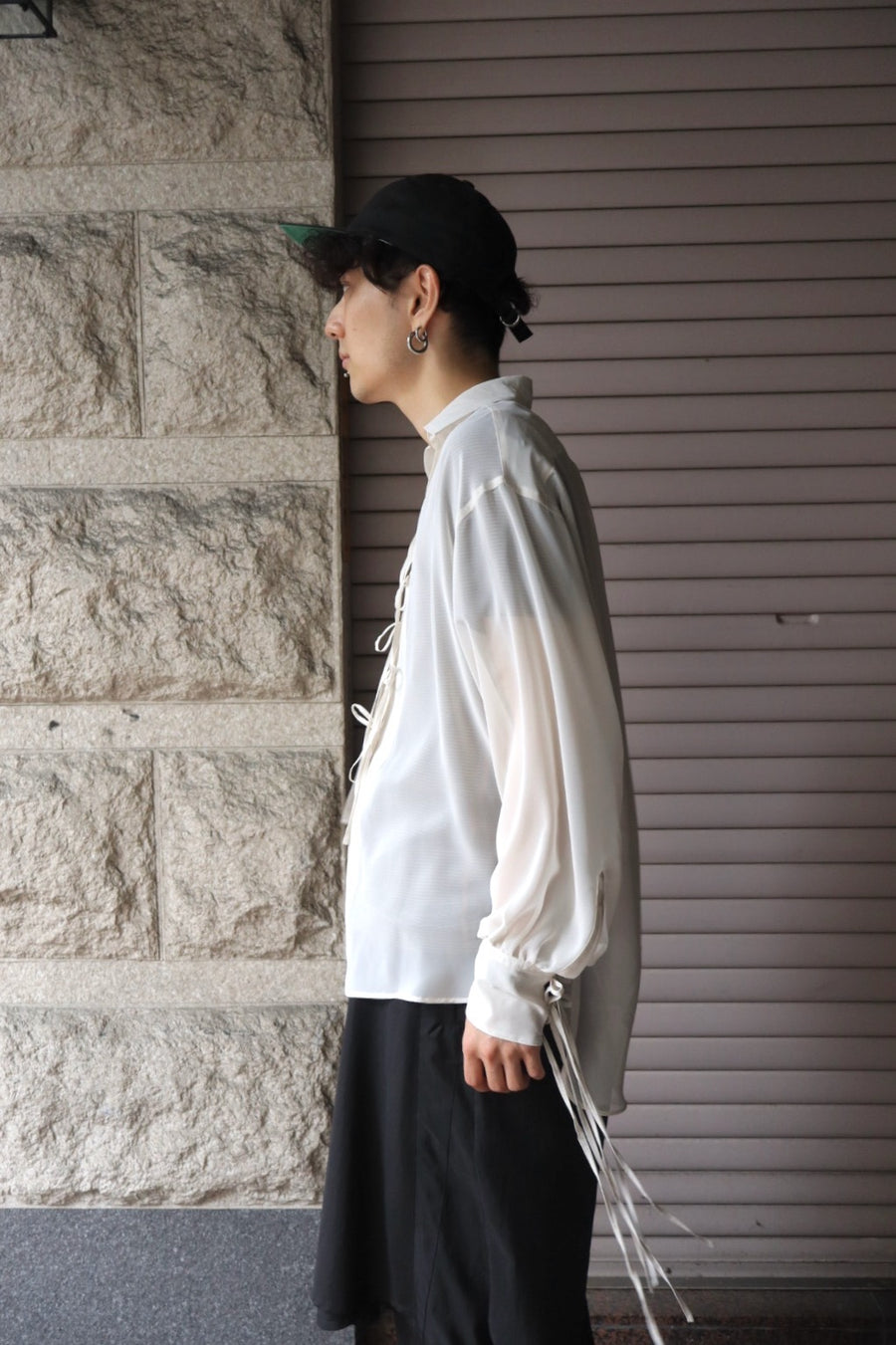 SUGARHILL  SHEER CORDED SHIRTS(ECRU)