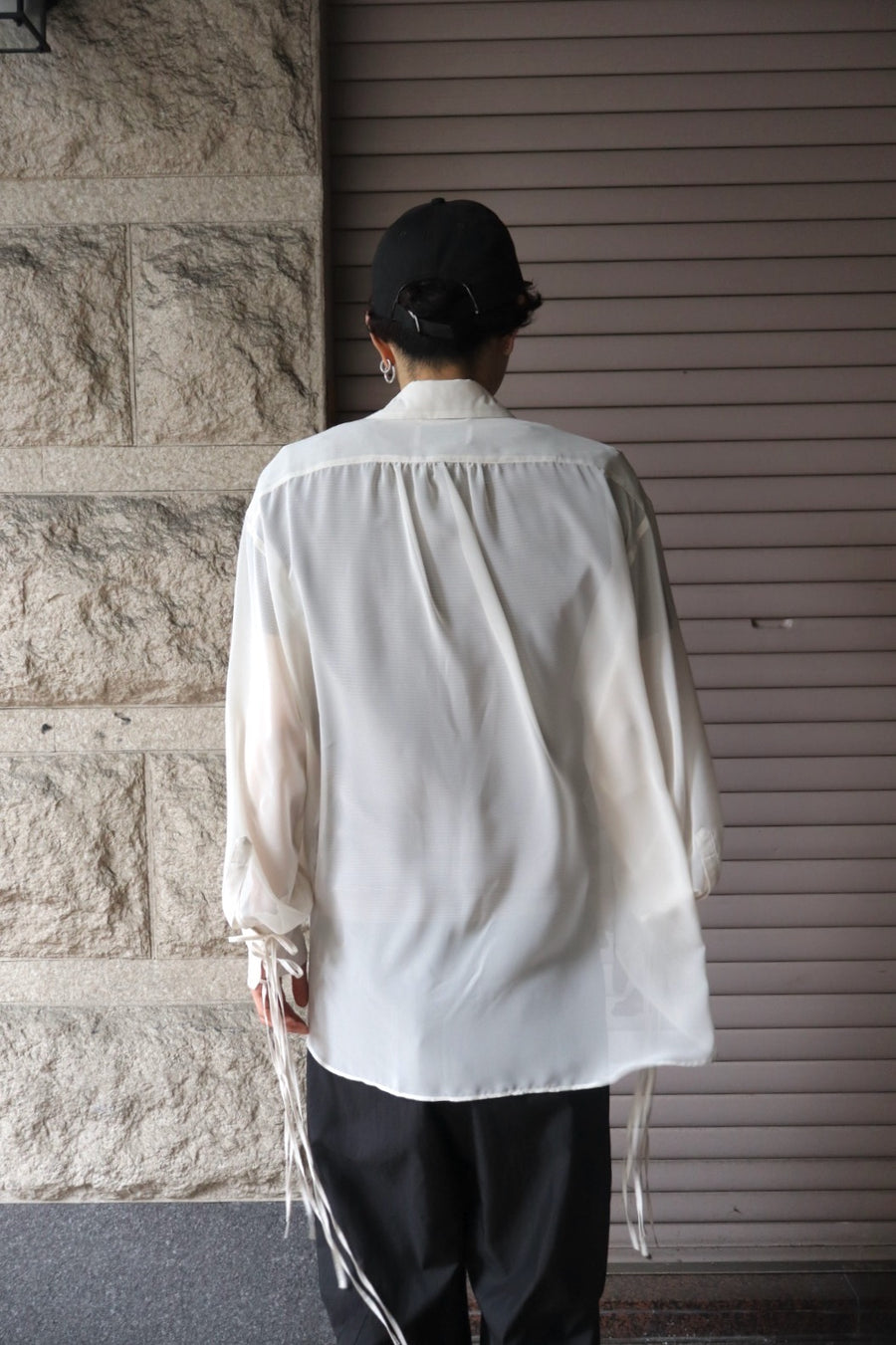 SUGARHILL  SHEER CORDED SHIRTS(ECRU)