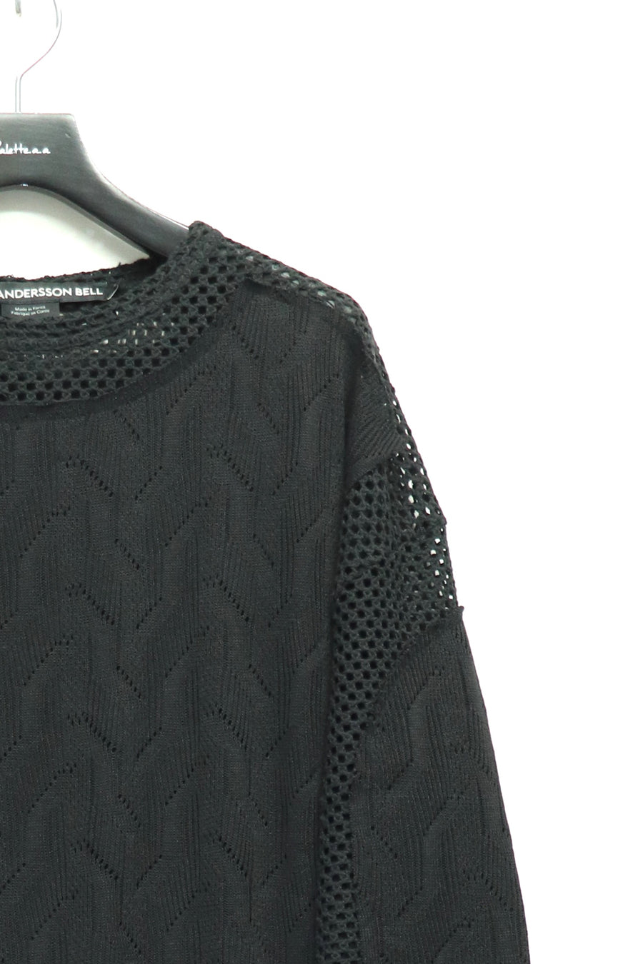 ANDERSSON BELL  LAYERED CREW-NECK SWEATER