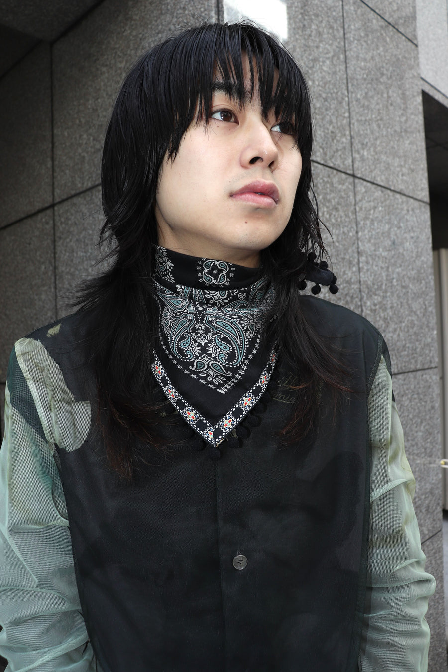 SUGARHILL(シュガーヒル)のPOMPOM BANDANA BLACKの通販｜PALETTE art