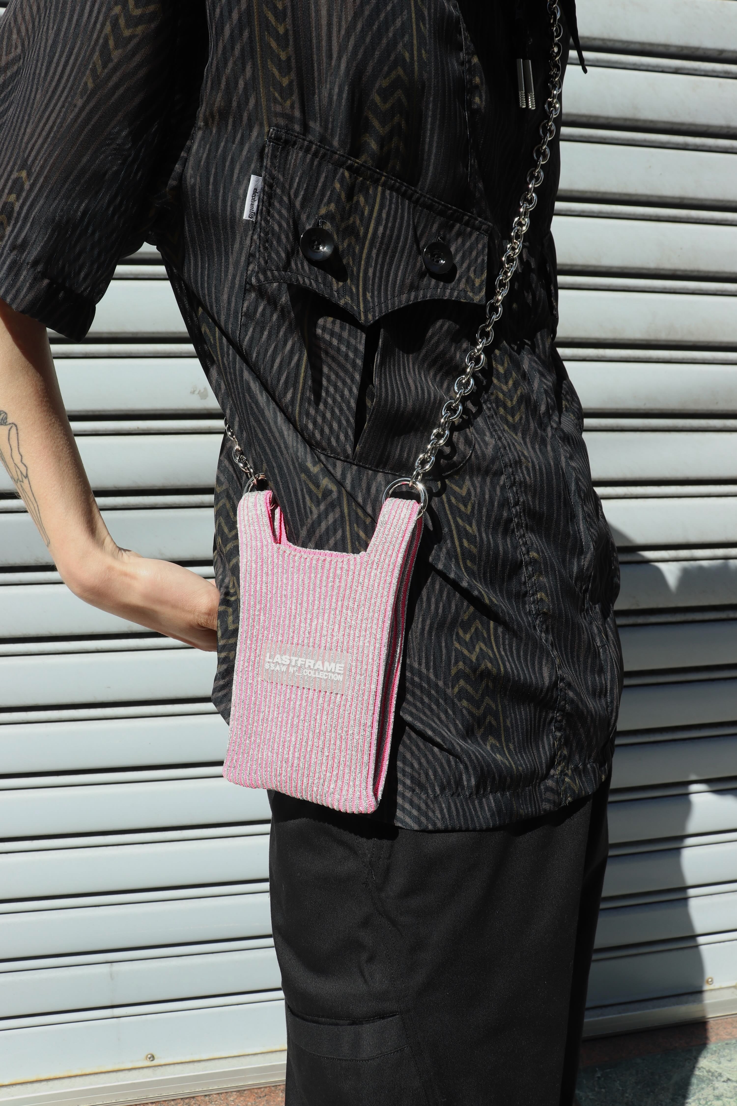 LASTFRAME(ラストフレーム)のKYOTO METALLIC MARKET BAG MICRO SILVER