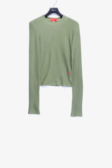 ECKHAUS LATTA  SPIRAL LONG SLEEVE(LICHEN)