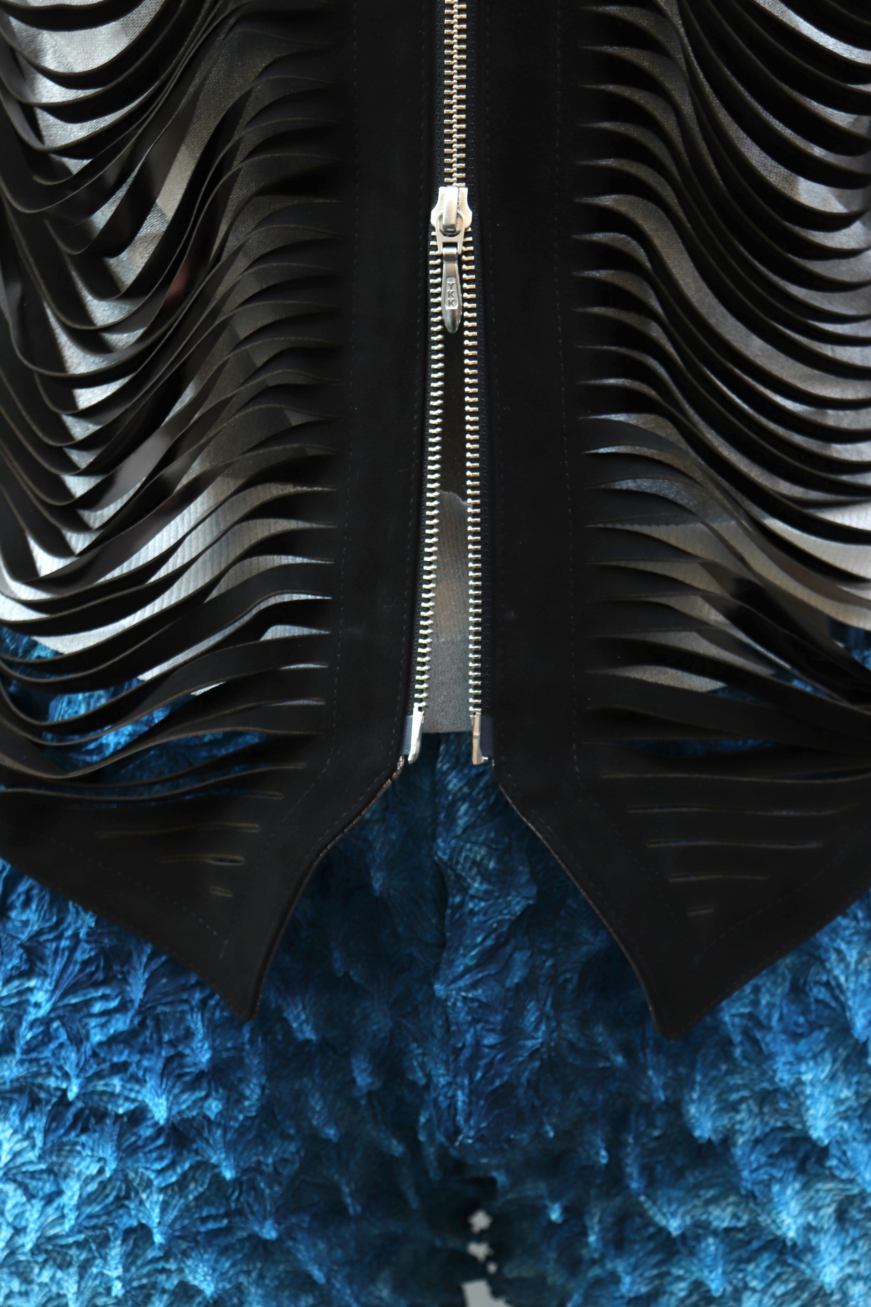 MASU(エムエーエスユー)のSHREDDER LEATHER VEST BLACKの通販｜PALETTE