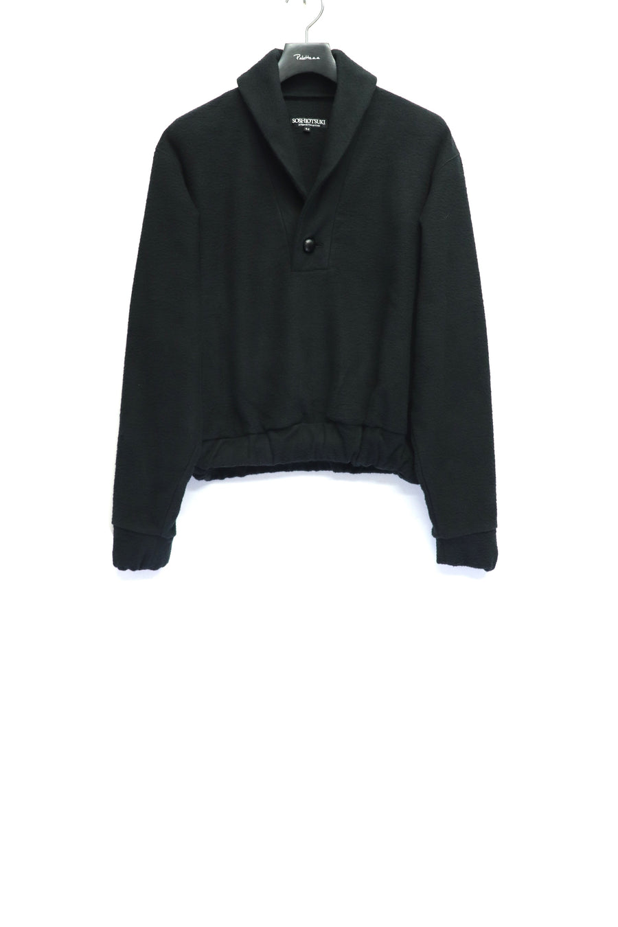 SOSHIOTSUKI  SHAWL COLLAR COTTON FLEECE JACKET