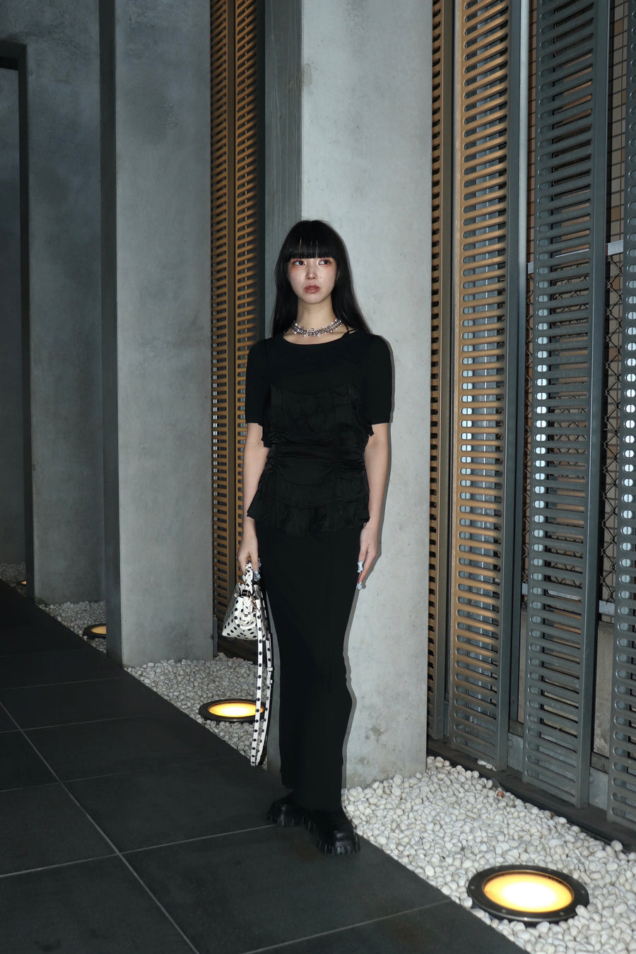 GANNI  Solid Satin Slip Top