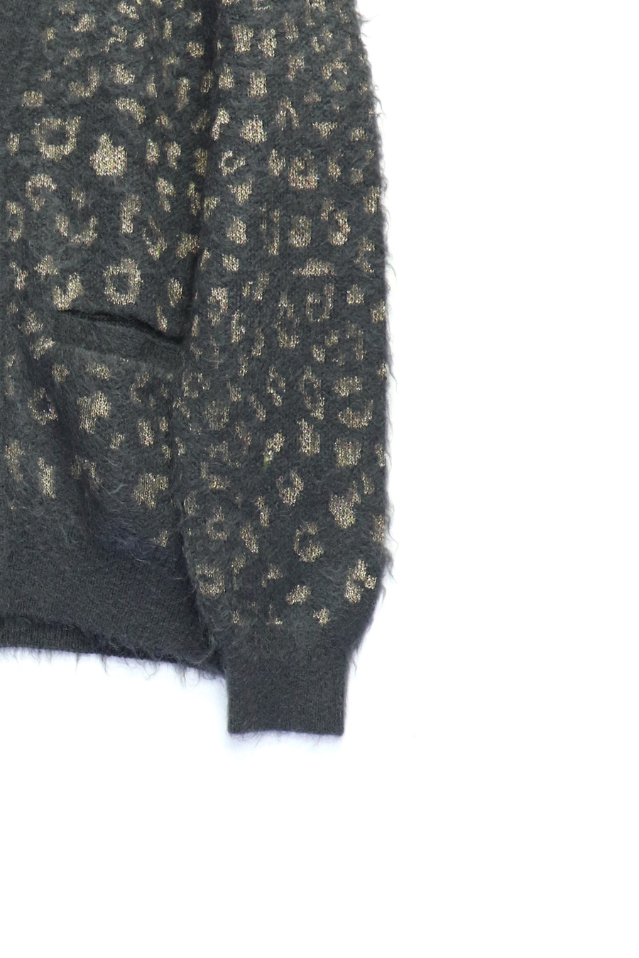 Taiga Igari  Leopard Glitter Cardigan(Charcoal)