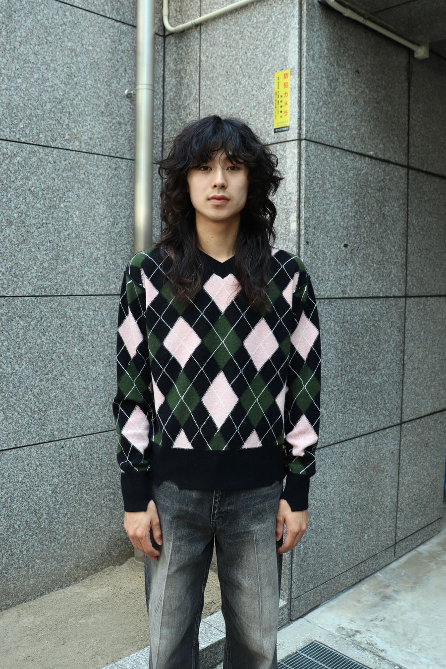 MASU(エムエーエスユー)のDIAMOND SCRAPED SWEATER PEACHの通販