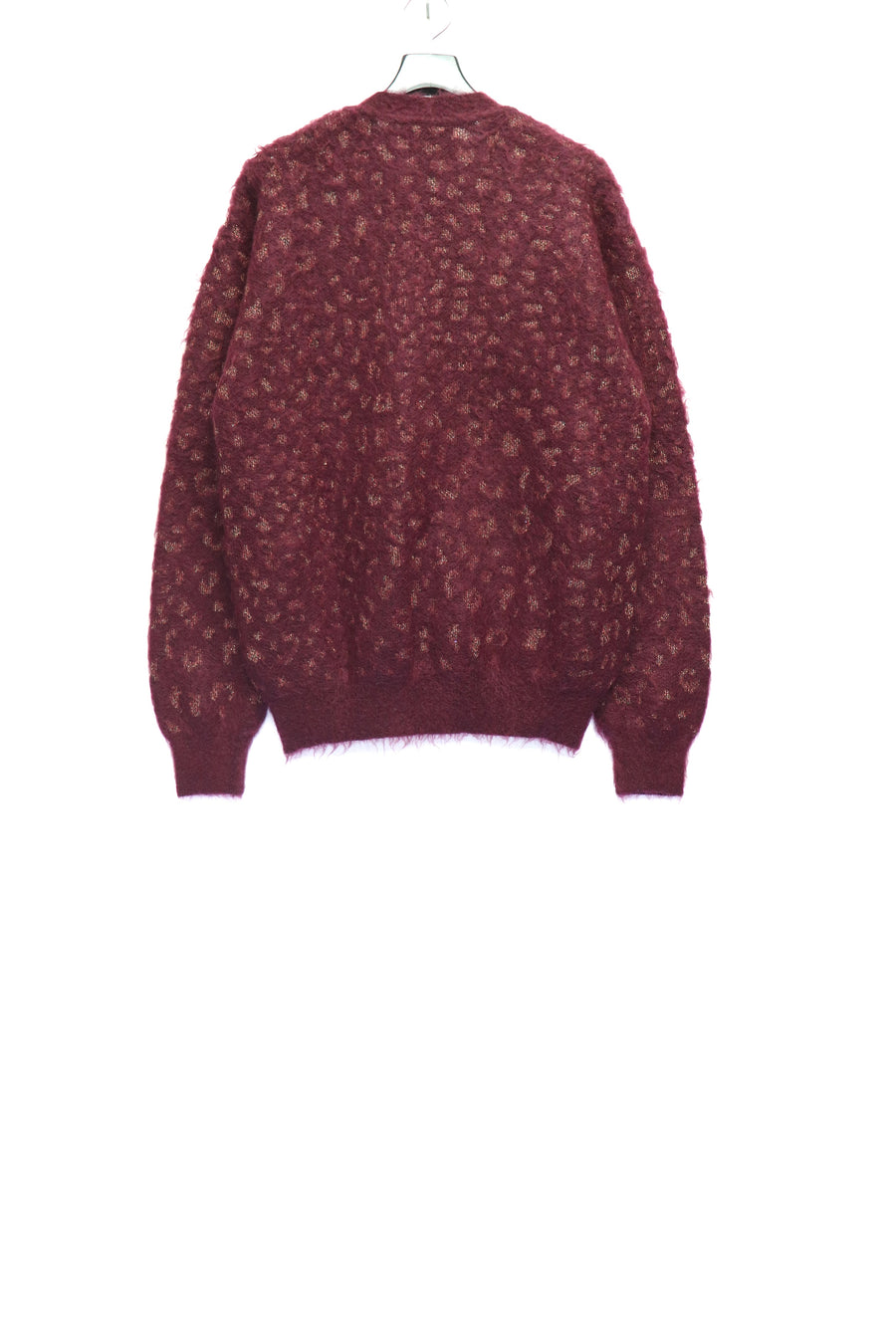 Taiga Igari  Leopard Glitter Cardigan(Wine)