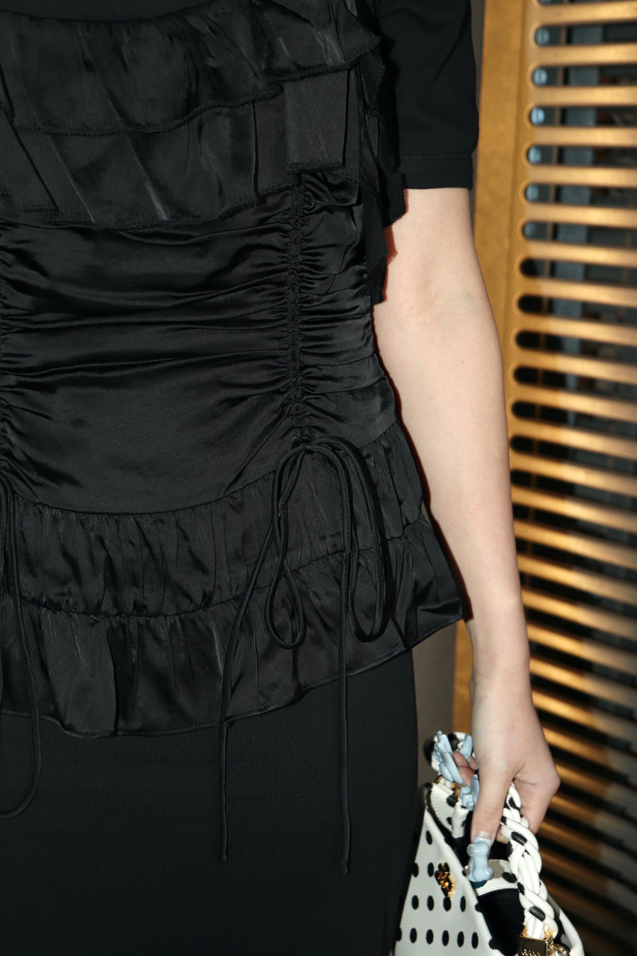 GANNI  Solid Satin Slip Top