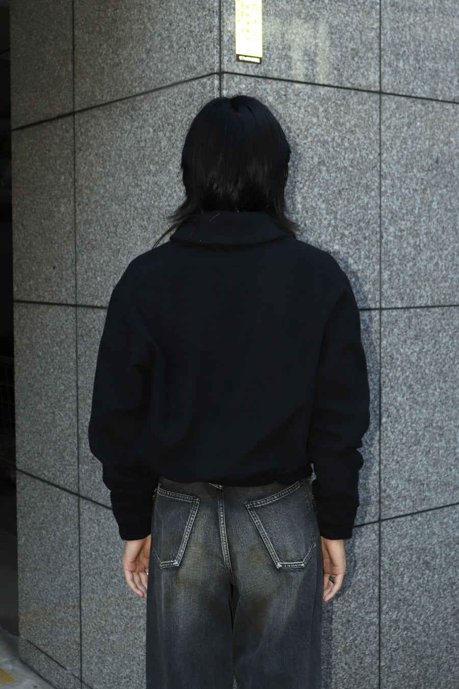 SOSHIOTSUKI  SHAWL COLLAR COTTON FLEECE JACKET