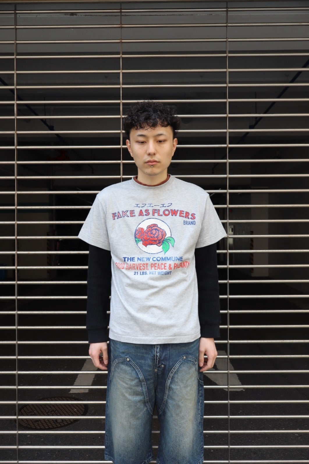 FAF(エフエーエフ)のLabel Tee GRAYの通販｜PALETTE art aliveの