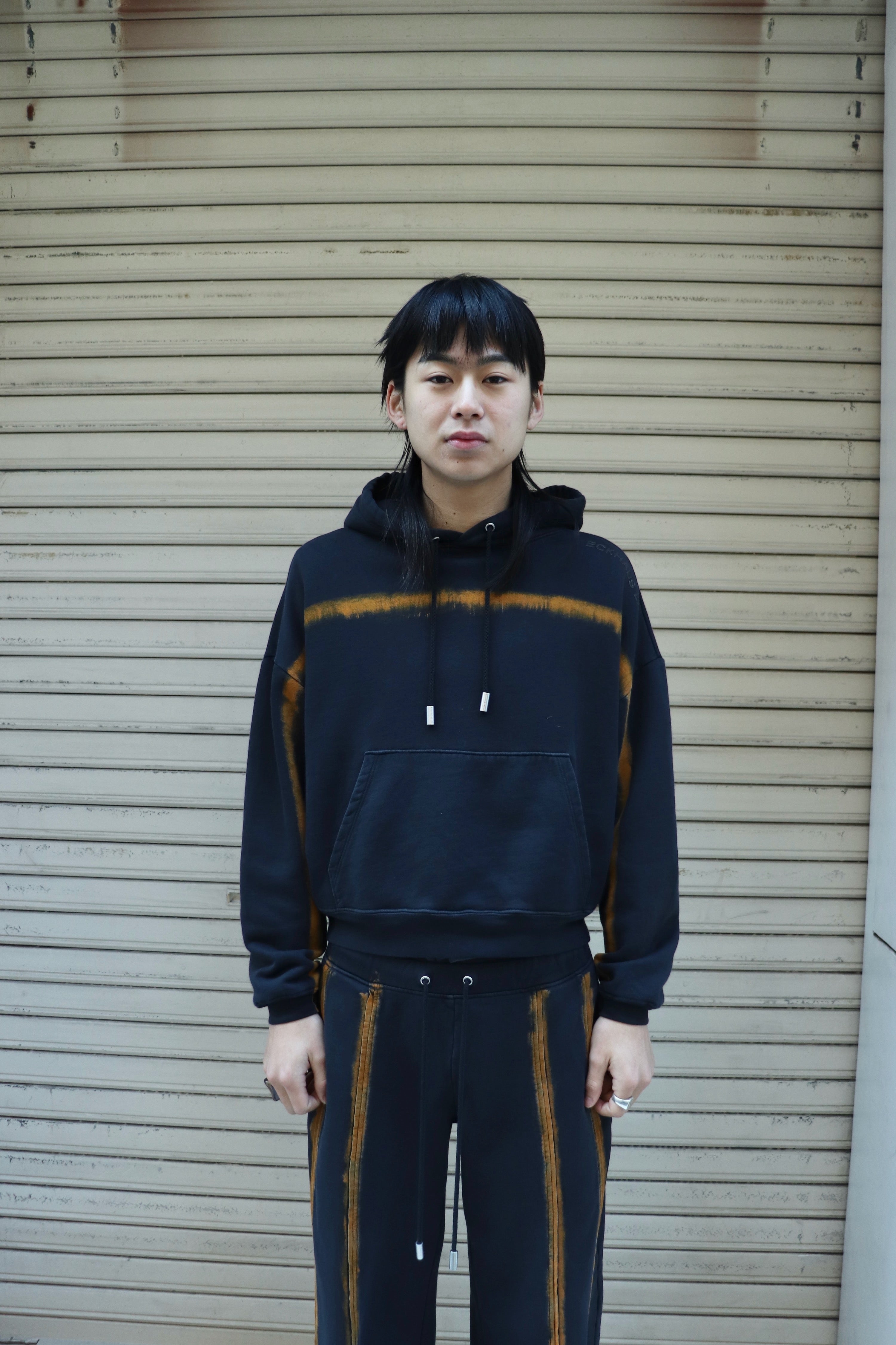 【mh】eckhaus latta 染めパーカー eckhaus latta 染めパーカー