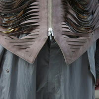 MASU(エムエーエスユー)のSHREDDER LEATHER VEST GREIGEの通販 