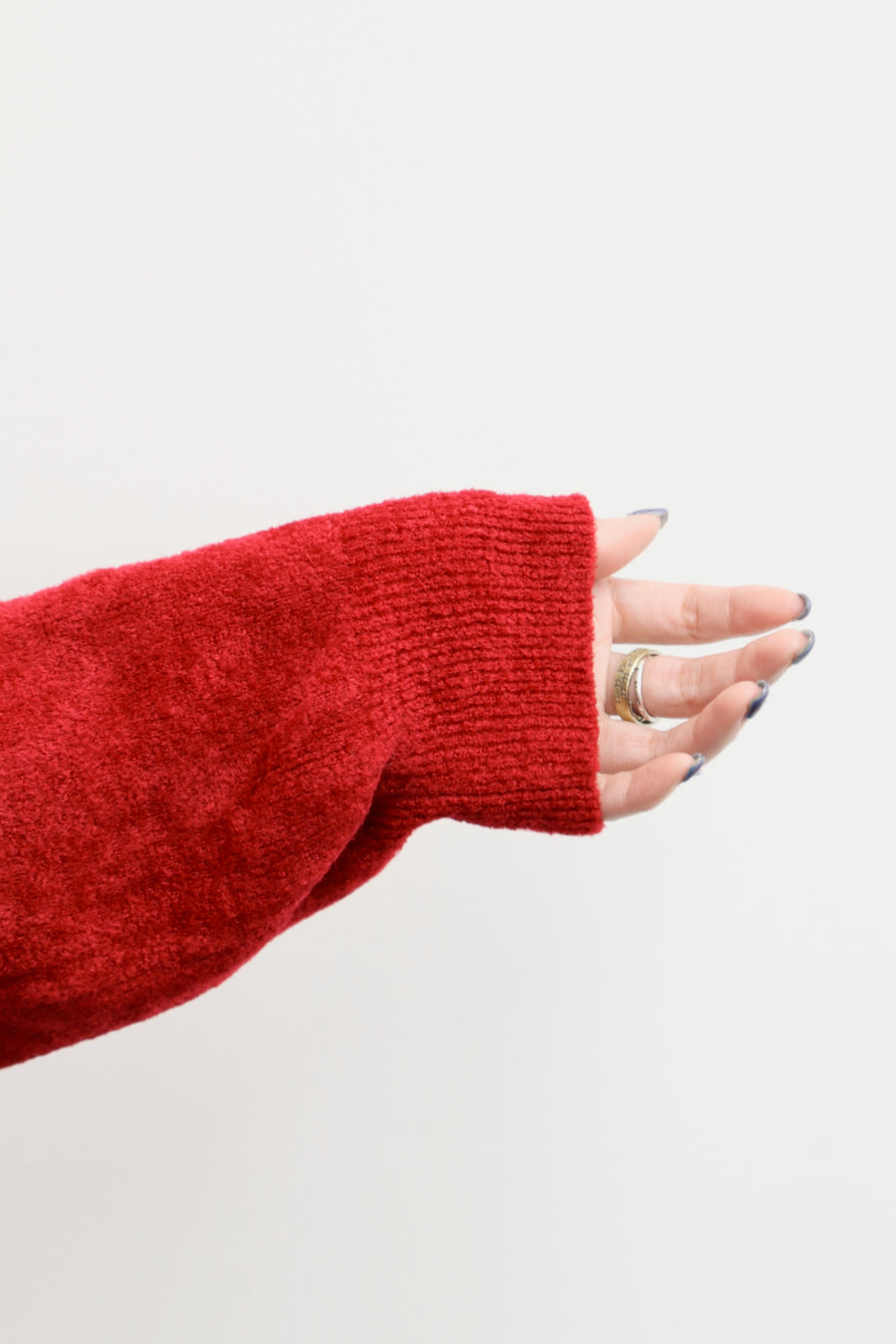 doublet(ダブレット)のBALLOON DOG HIGH NECK KNIT PULLOVER REDの通販