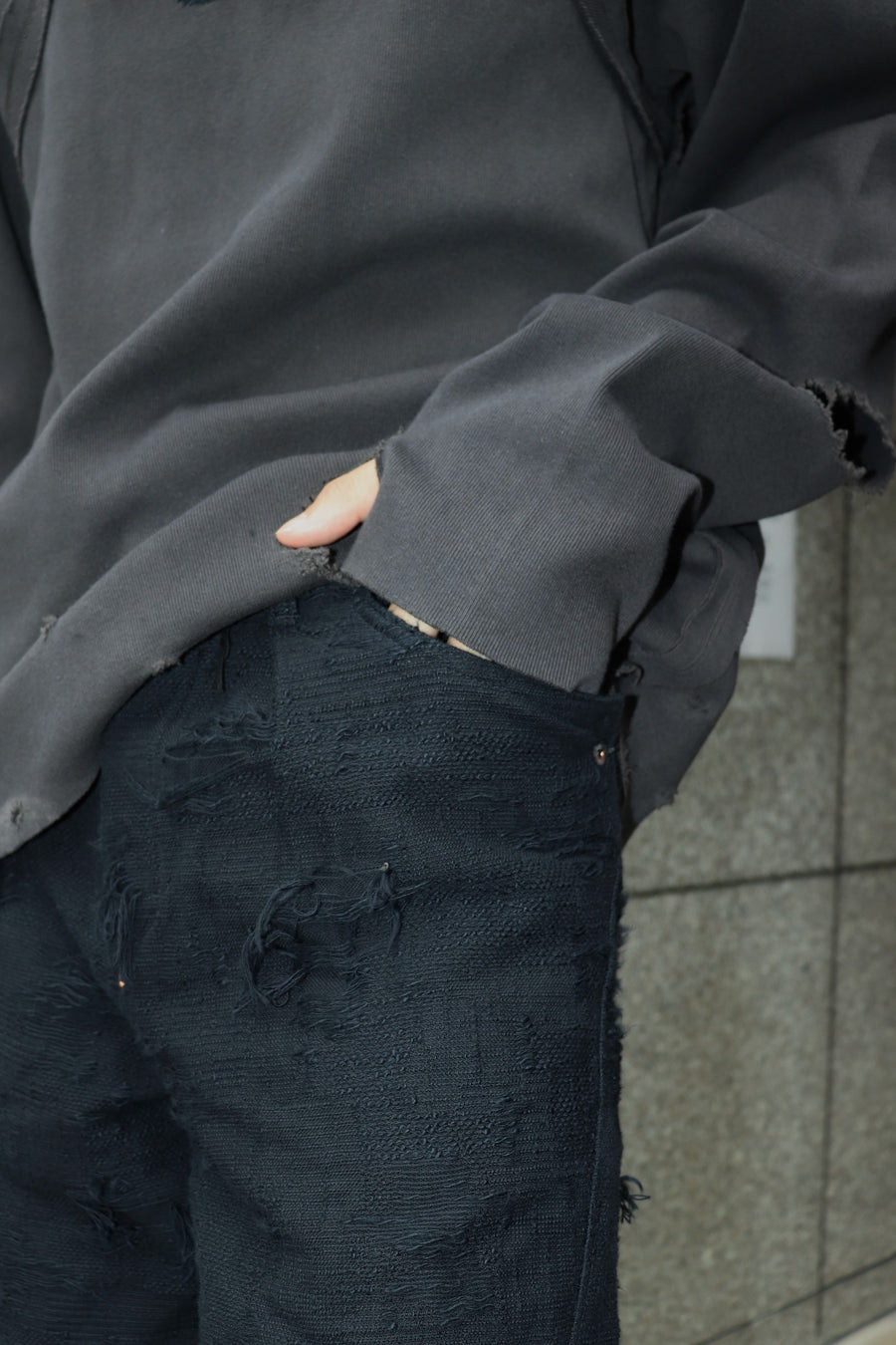 MINUS  Twist Seam Lot.20603T Boro Crust