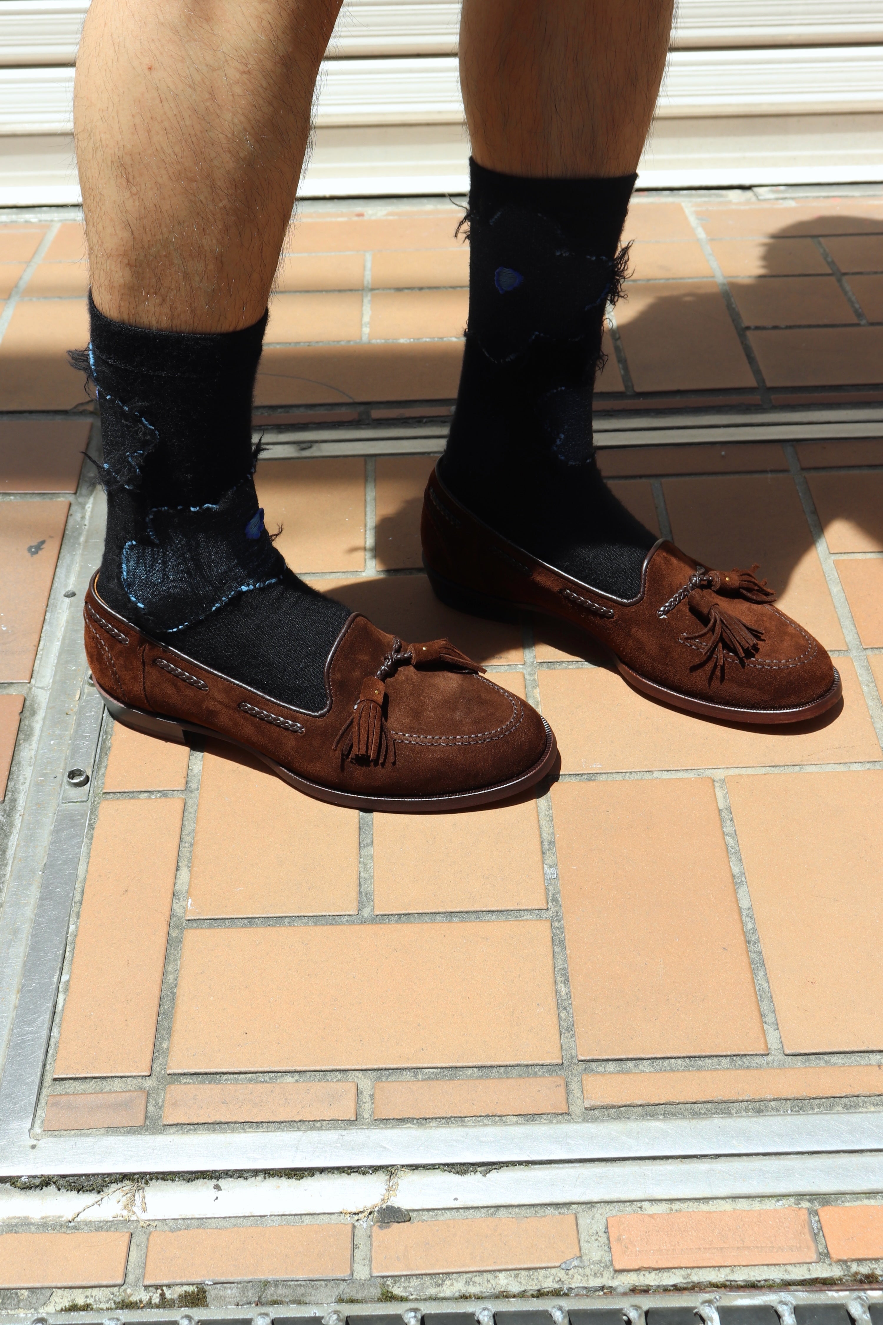 SUGARHILL(シュガーヒル)のSUEDE LOAFER “COUPE” BROWN SUEDEの通販 