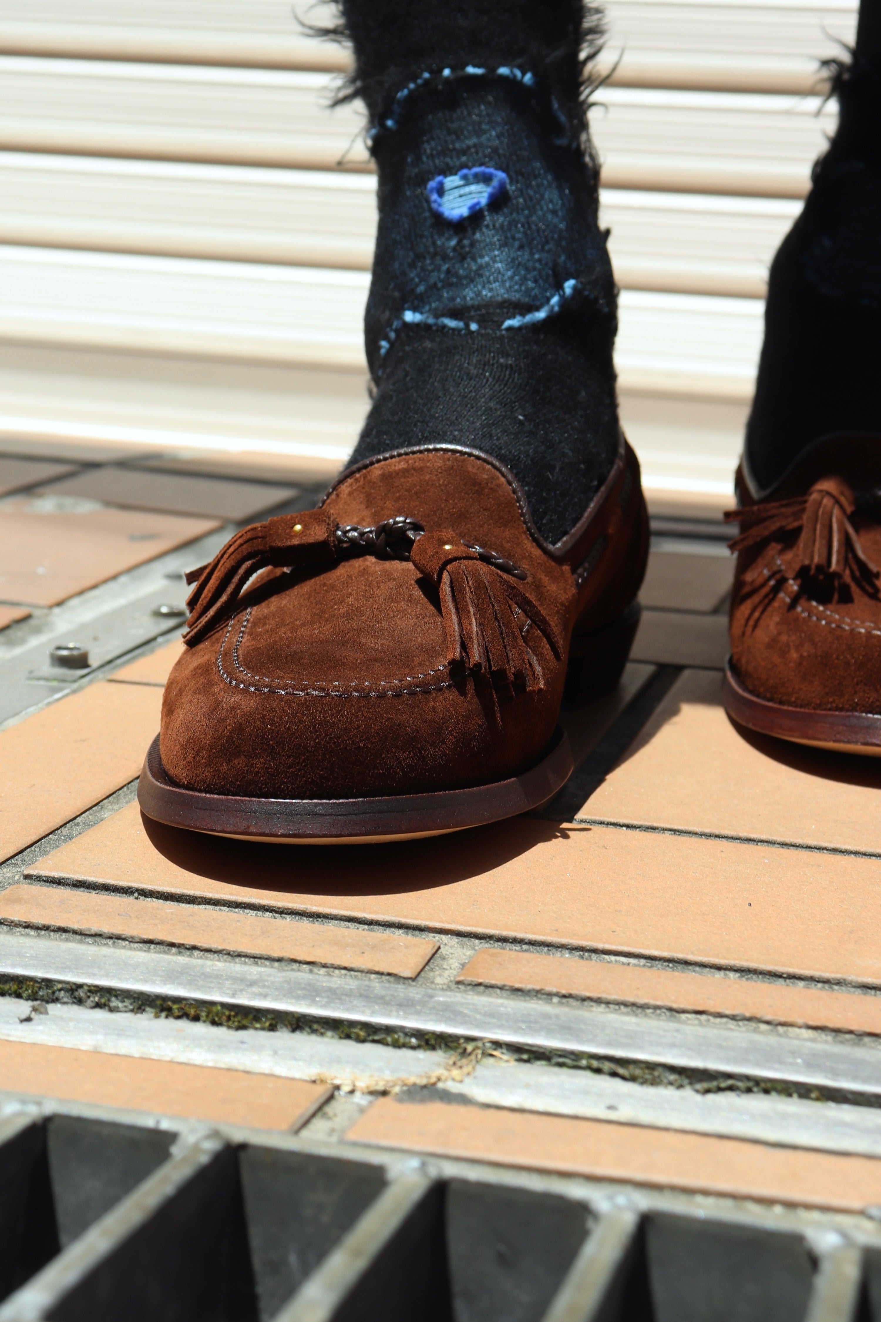 SUGARHILL(シュガーヒル)のSUEDE LOAFER “COUPE” BROWN SUEDEの通販 