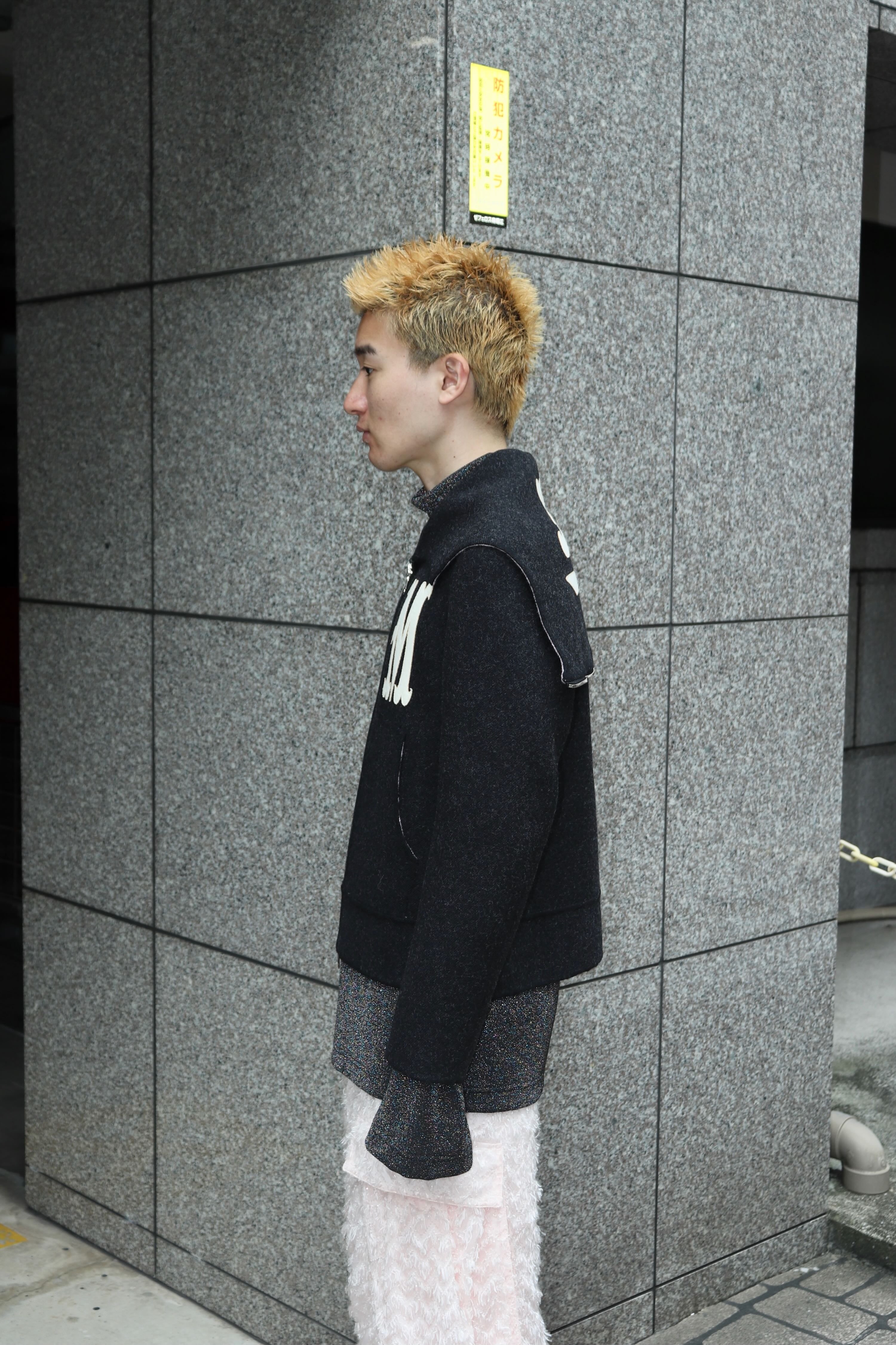 MASU(エムエーエスユー)のBAT COLLAR ZIP-UP JACKET BLACKの通販