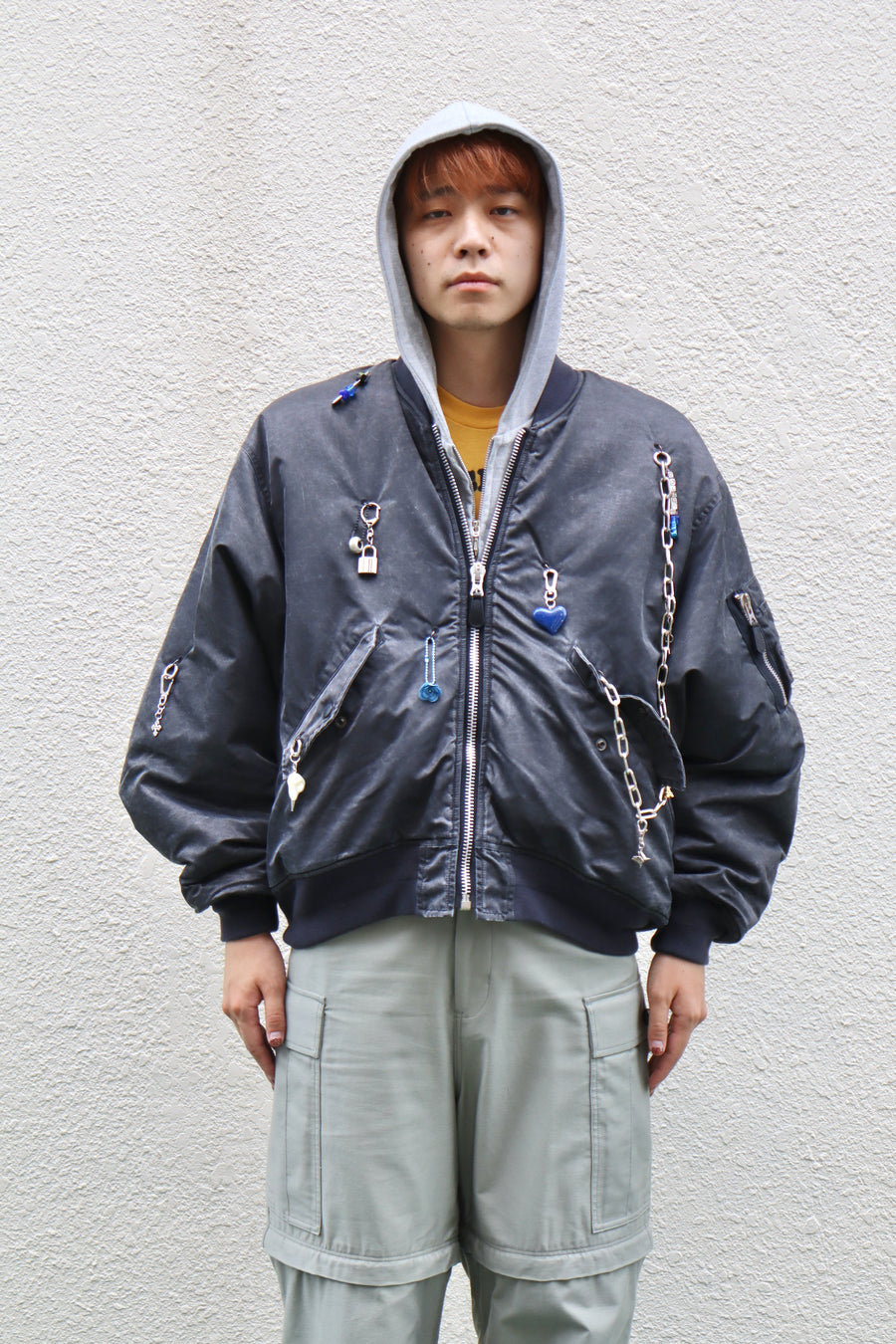 doublet  KEY CHAIN DECORATED BOMBER JACKET