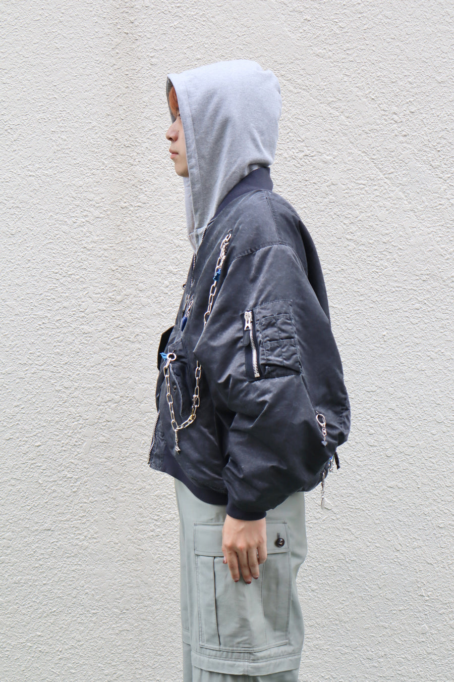 doublet  KEY CHAIN DECORATED BOMBER JACKET