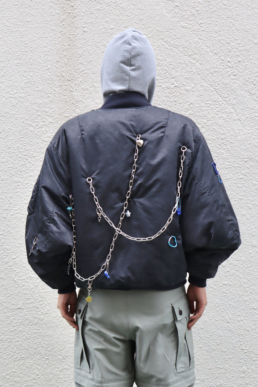 doublet  KEY CHAIN DECORATED BOMBER JACKET