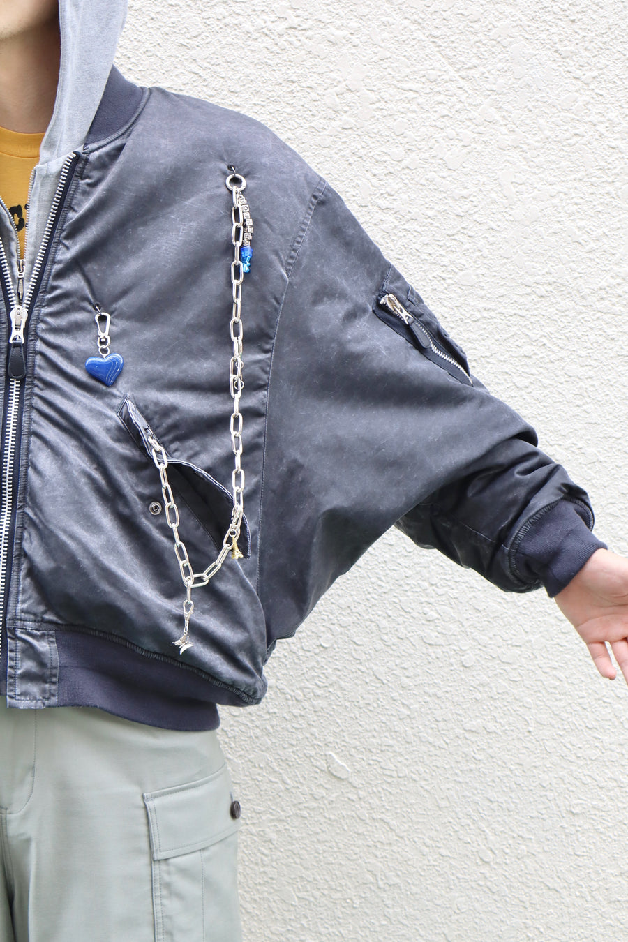 doublet  KEY CHAIN DECORATED BOMBER JACKET