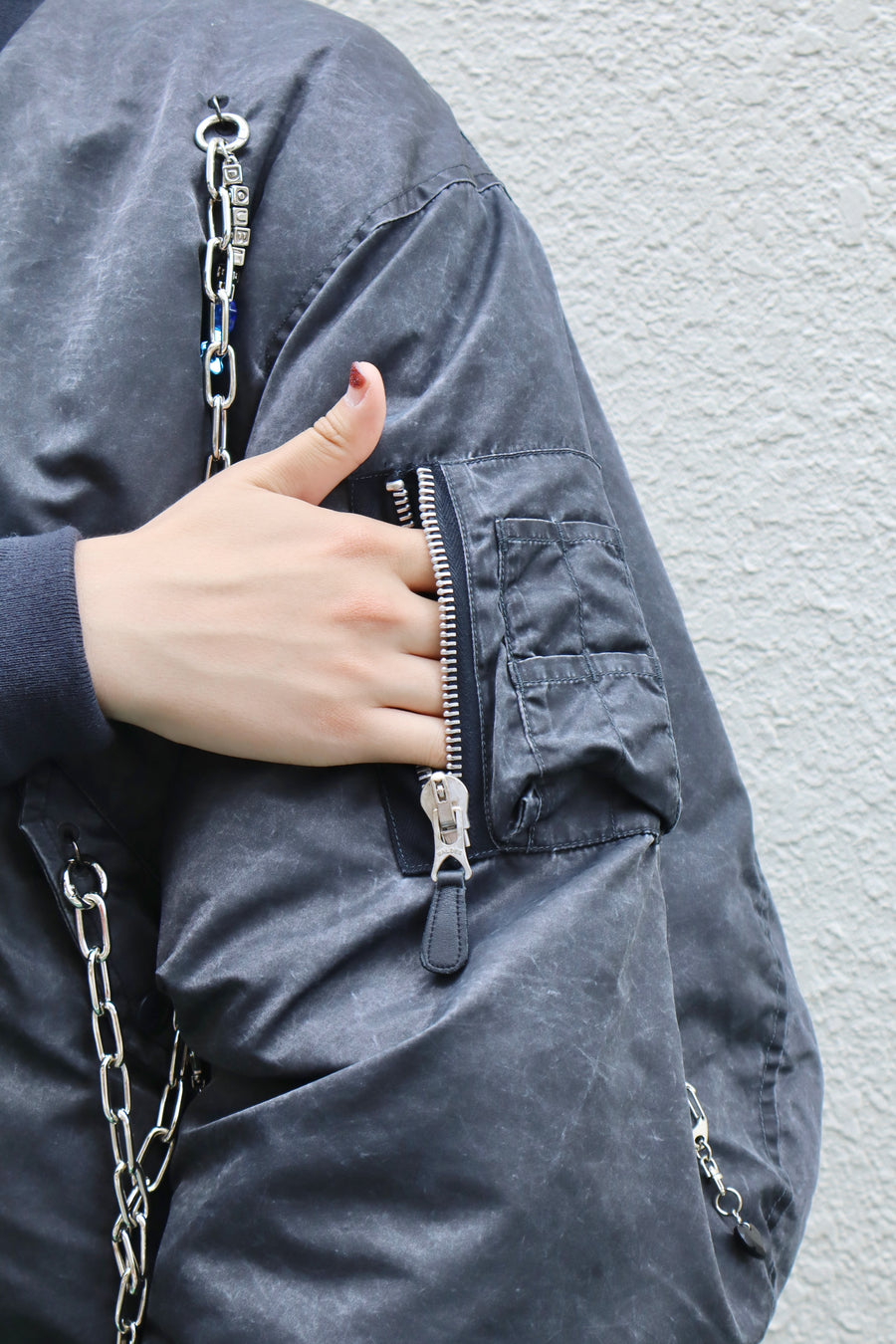 doublet  KEY CHAIN DECORATED BOMBER JACKET