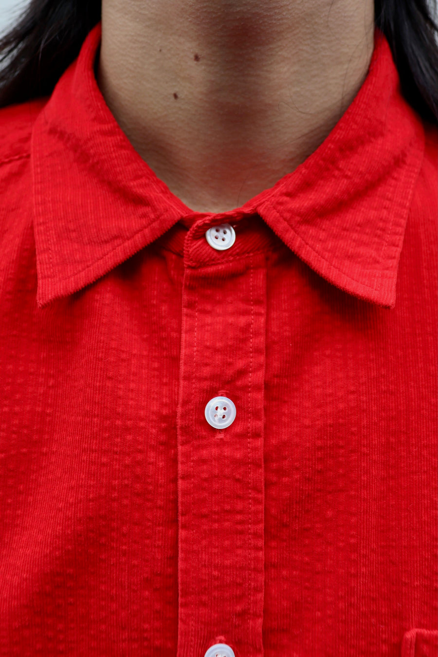 soe  Garment Dyed Dad Shirts(RED)