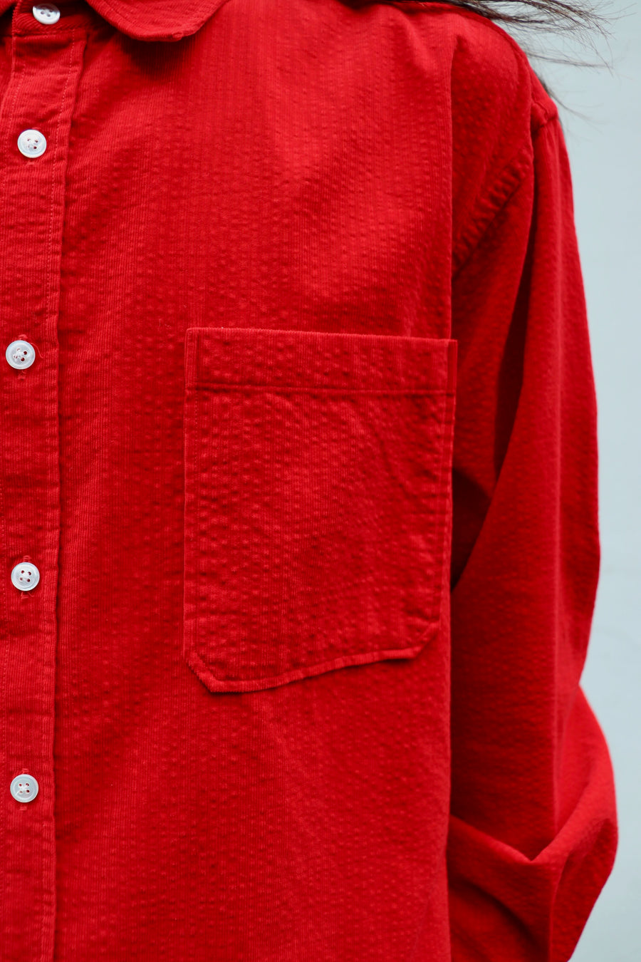 soe  Garment Dyed Dad Shirts(RED)