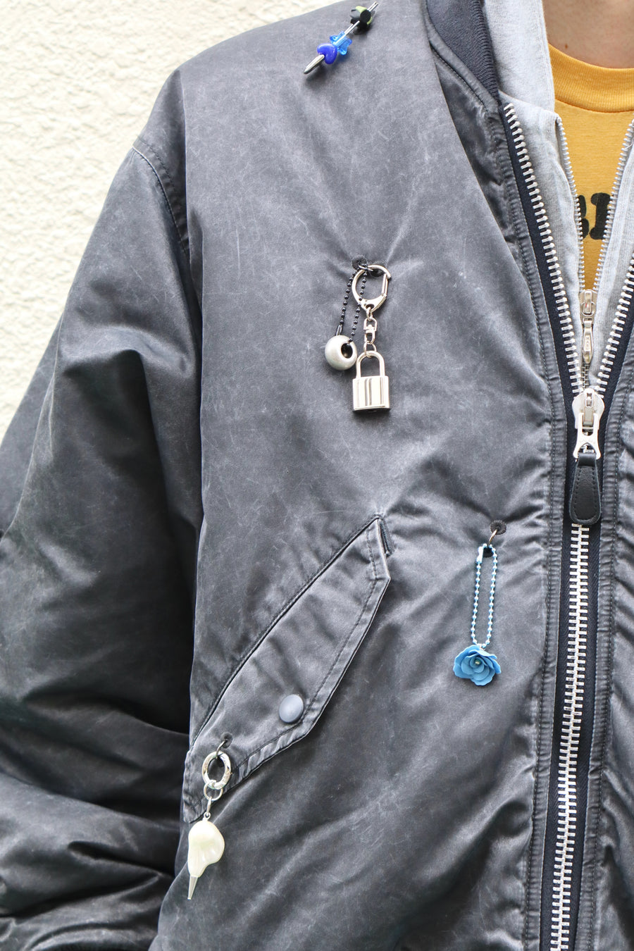 doublet  KEY CHAIN DECORATED BOMBER JACKET