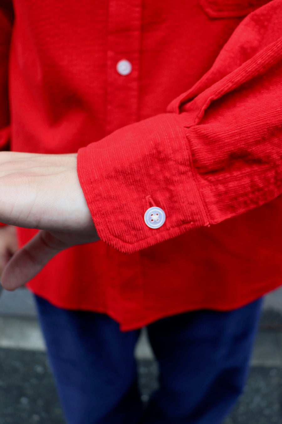 soe  Garment Dyed Dad Shirts(RED)