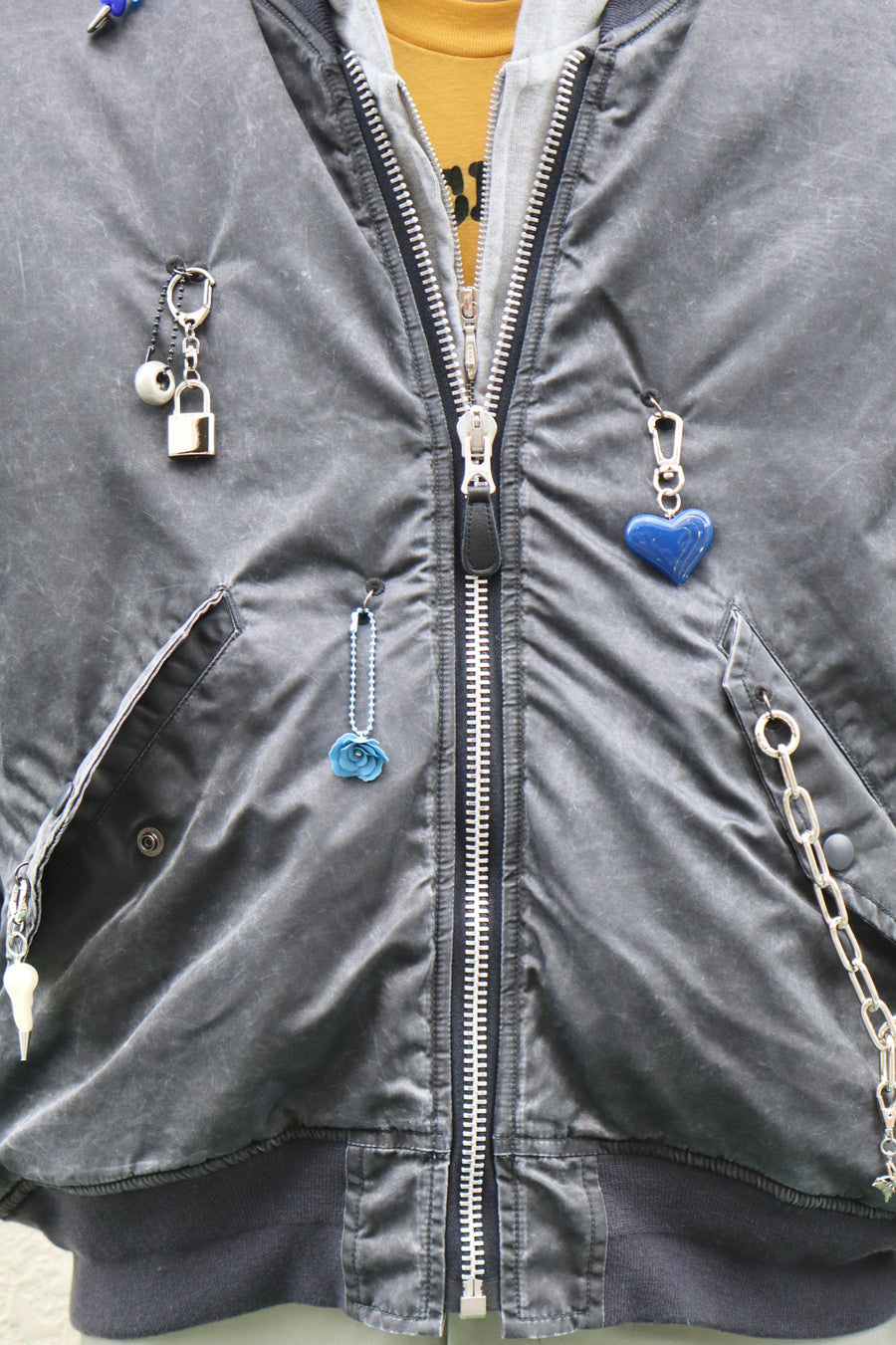doublet  KEY CHAIN DECORATED BOMBER JACKET