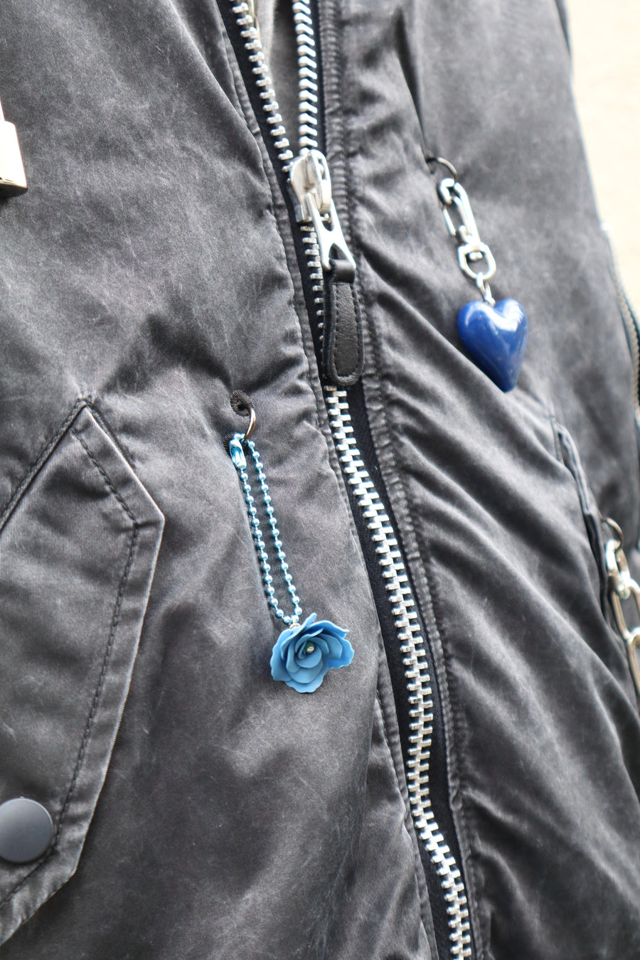 doublet  KEY CHAIN DECORATED BOMBER JACKET