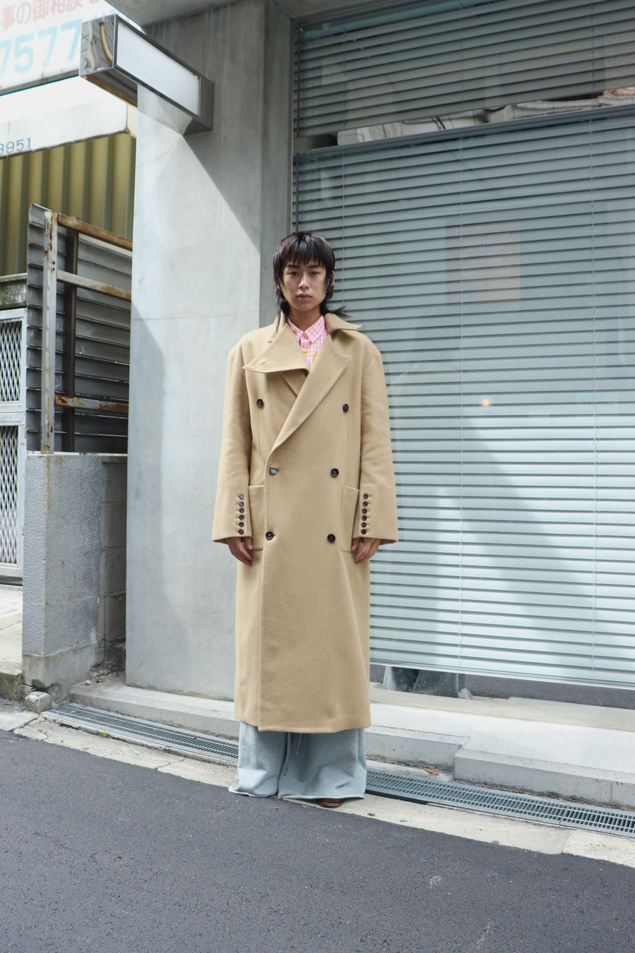 MASU  BAT COLLAR OVER COAT